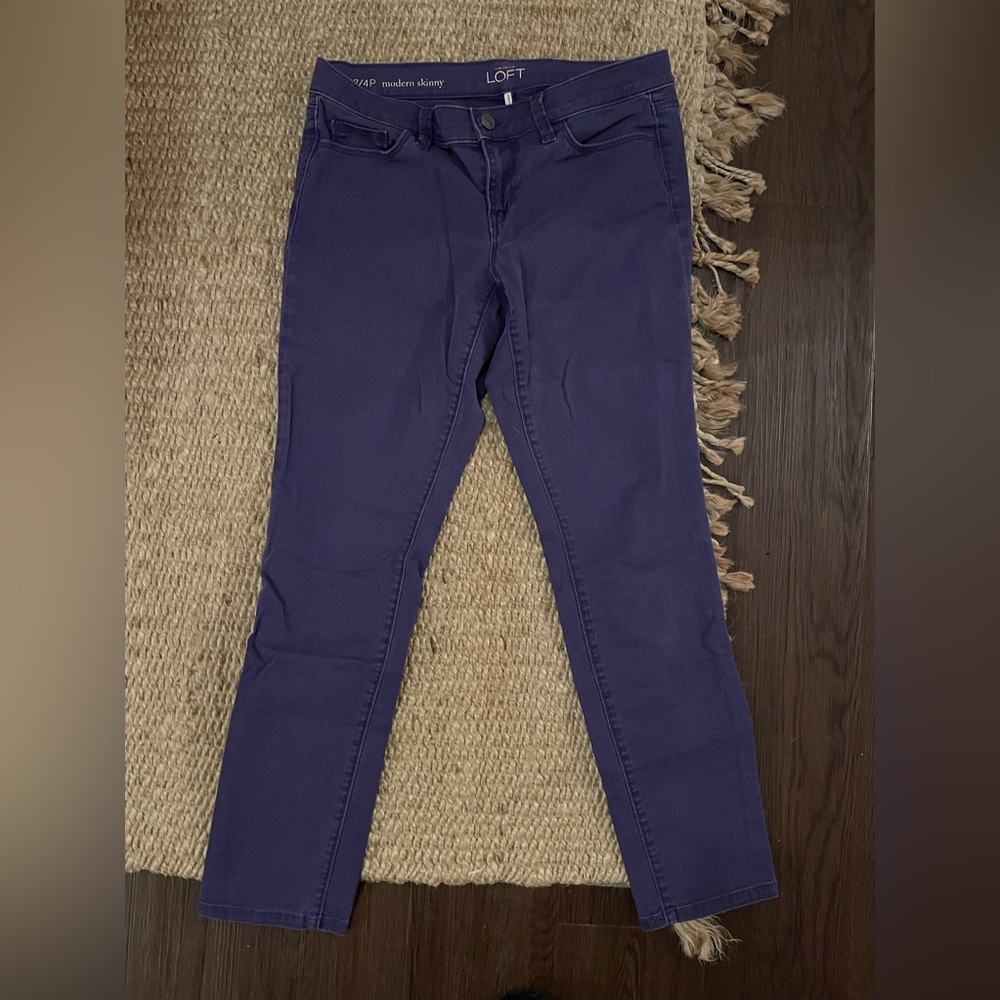 Purple Ann Taylor LOFT jeans size 27/4P